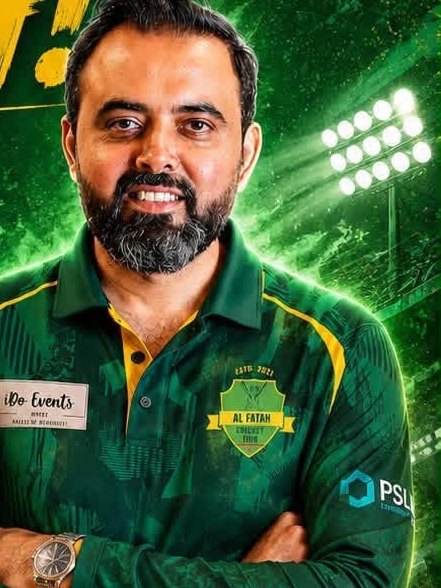 Faisal Hayat, President and Captain of Al Fatah Cricket Club