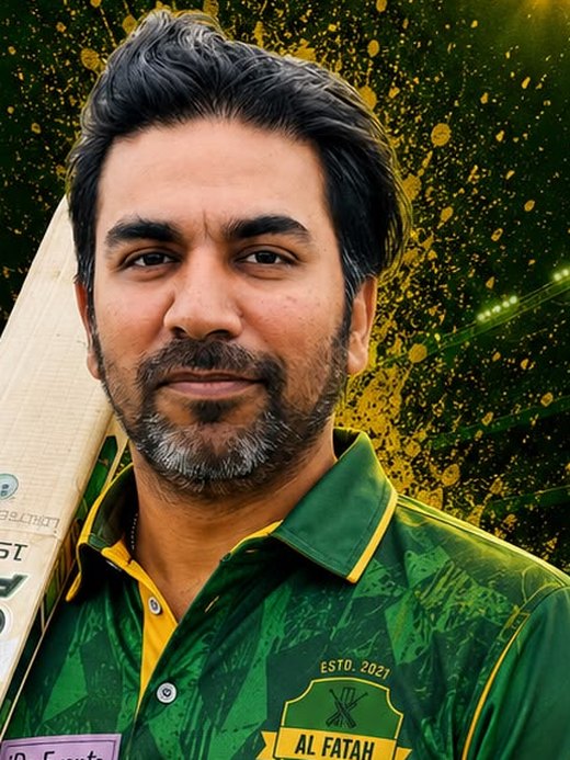 Waqas Ahmed, regular player for Al Fatah Cricket Club